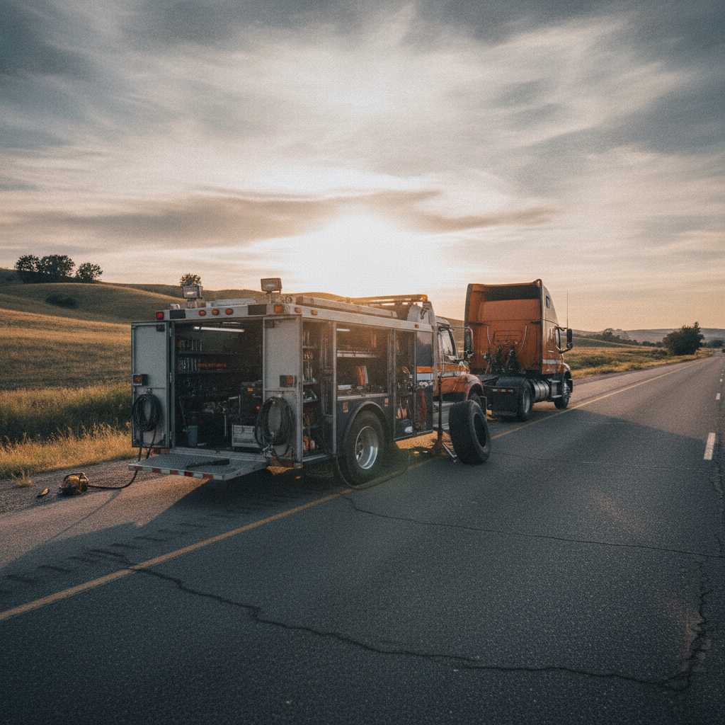 Mobile Truck Repair - No Face and No Text